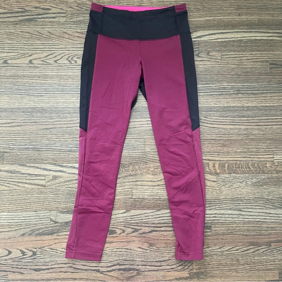 Lululemon pink and black leggings size 6 - Picture 1 of 6